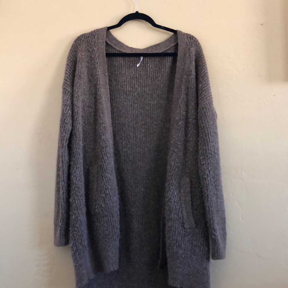 Brown Free People Cardigan